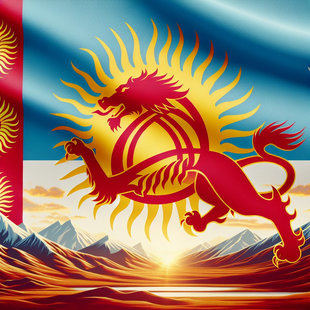 Государственный флаг Киргизии (предложение 2020 года) фото