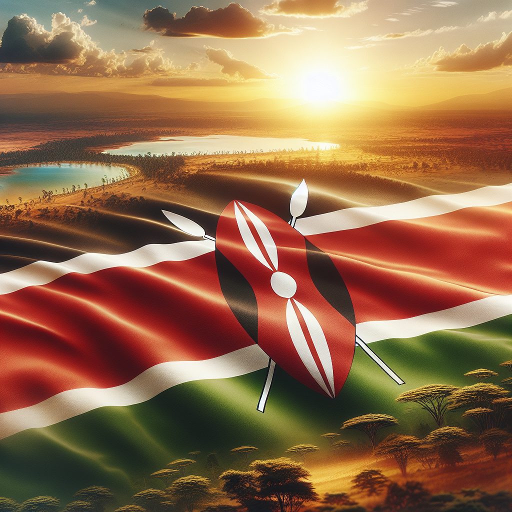 Флаг Кении фото